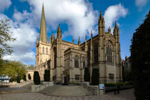 Wakefield Cathedral Exterior View Wallpaper