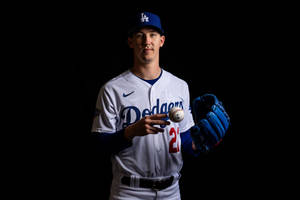 Walker Buehler Black Background Wallpaper