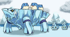 Walking Avalugg Wallpaper