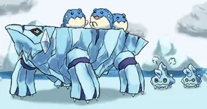 Walking Avalugg Wallpaper