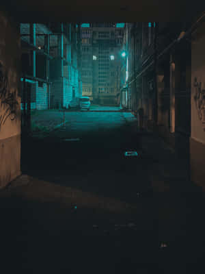 Walking Through A Challeging City Alleyway Wallpaper