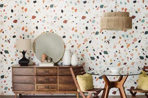 Wall Designed With Subtle Patterns Wallpaper