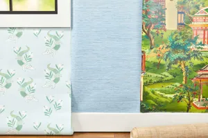 Wall With Copious Designs Wallpaper