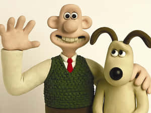 Wallace & Gromit The Curse Of The Were-rabbit Clay Characters Wallpaper