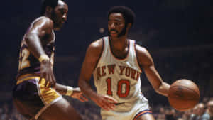 Walt Frazier Against Magic Johnson Wallpaper