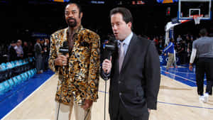 Walt Frazier And Kenny Albert Basketball Court 2019 Wallpaper