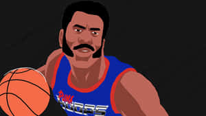 Walt Frazier Basketball Player Digital Art Illustration Wallpaper