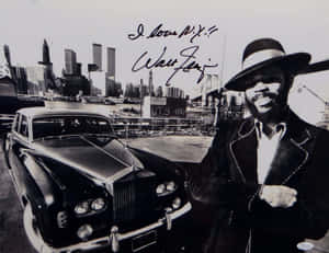Walt Frazier Vintage Rolls Royce New York 1973 Wallpaper
