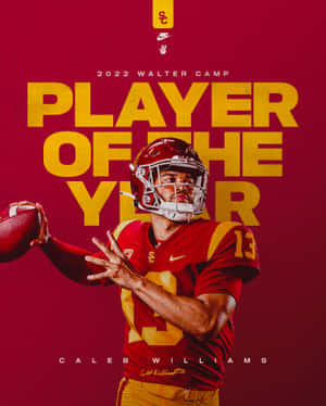 Walter Camp Playerofthe Year Caleb Williams Wallpaper