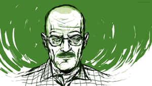 Walter White Green Sketch Wallpaper