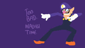 Waluigi Posing In A High-quality 1920x1080 Wallpaper Wallpaper