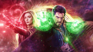 Wanda And Doctor Strange 4k Wallpaper