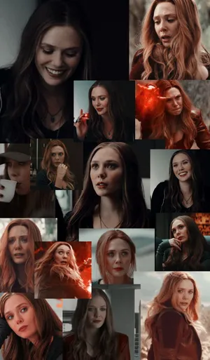 Wanda Maximoff Expressions Wallpaper