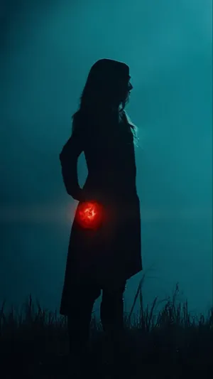 Wanda Maximoff Silhouette Wallpaper