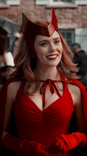 Wanda Maximoff Smiling Wallpaper