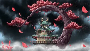 Wander The Streets Of Wano Country - The Land Of The Samurai Wallpaper