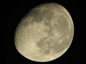 Waning Gibbous Moon Close Up Wallpaper