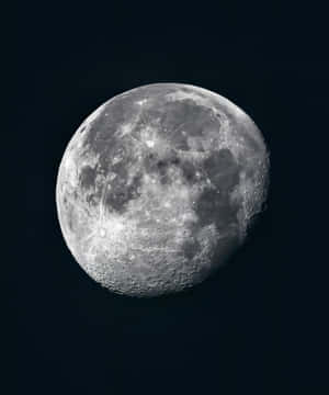 Waning Gibbous Moon Night Sky Wallpaper