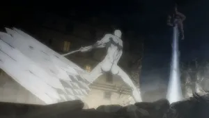 War Hammer Titan Raises Its Arms In Triumph Wallpaper