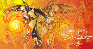 Wargreymon Spinning Fire Digimon Wallpaper