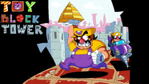 Wario_ Chasing_ Pizza_ Tower_ Game_ Art Wallpaper