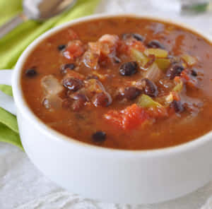 Warm And Delicious Black Bean Soup To Tantalize Your Taste Buds!
