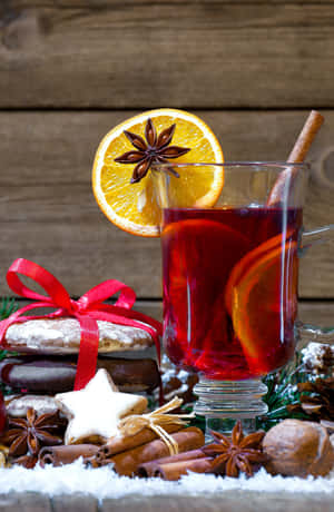 Warm And Delicious Mulled Wine Wallpaper