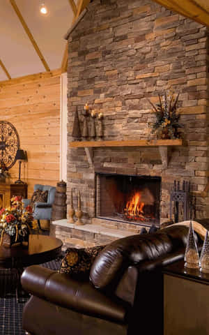 Warm And Inviting Cozy Fire Wallpaper