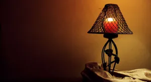 Warm Glow Table Lamp Wallpaper