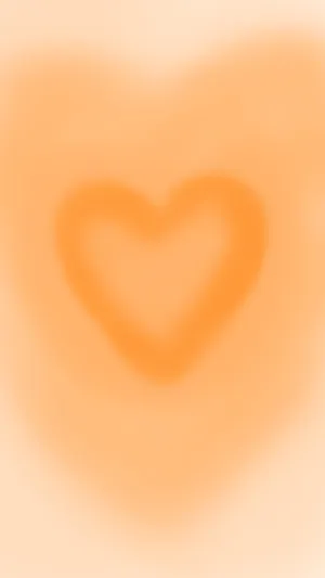 Warm Heart Aura Abstract Wallpaper