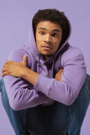 Warm, Stylish And Classy - The Purple Hoodie Wallpaper