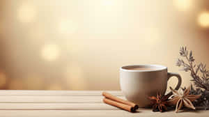 Warm Teaand Spices Still Life Wallpaper