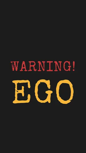 Warning Ego Alert Graphic Wallpaper