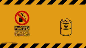 Warning Funny Desktop Wallpaper