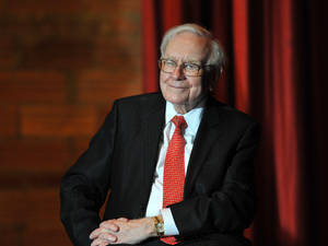 Warren Buffett Smiling Formal Photography Wallpaper