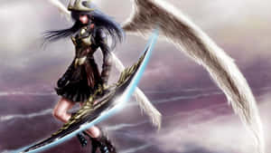 Warrior Angel Anime Art Wallpaper