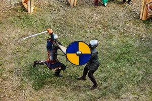 Warrior Fighting Each Other Wallpaper