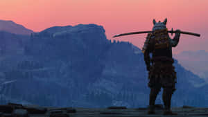 Warrior In The Shadows - Samurai Movie Scene Wallpaper