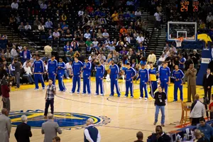 Warriors Basketball Team National Anthem Wallpaper