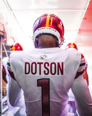 Washington Football Player Dotson Number11 Wallpaper