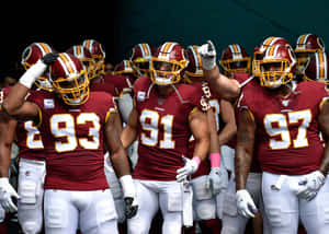 Washington Football Team In Action Wallpaper