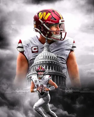 Washington Football Team Quarterback Capitol Backdrop Wallpaper