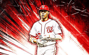 Washington Nationals Juan Soto Red Wallpaper