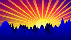 Watch In Awe As The Sun Rises Over The Majestic Mountain Wallpaper