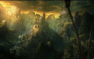 Watch The Sun Rise Over Naruto Landscape Wallpaper