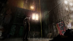 Watchmen Rorschach Rain Wallpaper