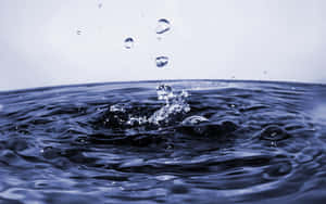 Water Drop Impact Close Up Wallpaper