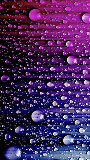 Water Droplets On A Purple Background Wallpaper