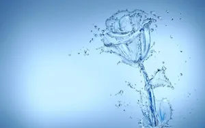 Water Rose Sculpture Wallpaper