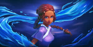 Waterbending Master Katara Artwork Wallpaper